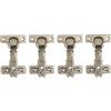 LIKERAINY 95 Grado Cerniera 26mm Battuta Esterna senza Ammortizzatore Montaggio Slide-on per Ante Mobili da Cucina Gabinetto Cerniere per Armadio Porta 4 Pezzi
