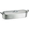 Baldassare Agnelli Pentole Agnelli Family Pesciera, Alluminio, Argento, 40 cm