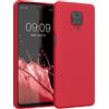 kwmobile Custodia Compatibile con Xiaomi Redmi Note 9S / 9 Pro / 9 Pro Max Cover - Back Case per Smartphone in Silicone TPU - Protezione Gommata - red cherry
