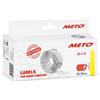 Meto Etichette prezzatrice (22x12 mm, rosso fluo, 1 riga, 6000 pezzi, permanente, per Meto, Contact, Sato, Avery, ecc.)
