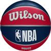 Wilson Pallone da Basket NBA TEAM TRIBUTE BSKT, Utilizzo Outdoor, Gomma, Misura 7, Rosso/Nero (Atlanta Hawks)