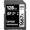 Lexar Professional 1667X - Scheda SDXC Uhs-II/U3 da 128 GB (LSD128CBNA1667)