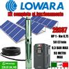 Lowara Pompa sommersa Lowara Solare Kit solare Pannello Inverter Control HP1 HP1,5 HP2