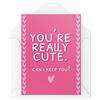 Tongue in Peach Divertenti biglietti di San Valentino | Biglietto di coppia | Biglietto di auguri di coppia | You're Really Cute Can I Keep You |Romantic Girlfriend Boyfriend CBH807
