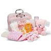 Baby Box Shop Baby Box Regali Baby Shower Bambina - 15 Regalo Neonata Femmina, Include 2 Valigie Rosa - Set Neonato RegaloNascita, Regali Nascita Bimba - Set Bebe Nascita Femmina - Rosa