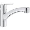Grohe QuickFix Start 30531001 miscelatore monocomando per lavello con doccetta estraibile, finitura cromo