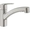 Grohe QuickFix Start 30531DC1 miscelatore monocomando per lavello con doccetta estraibile, finitura supersteel