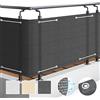 Sol Royal Frangivista e Telo frangivento per balconi SolVision HB2 90x500 cm Isolante - con Occhielli - Antracite