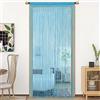 HSYLYM String Tenda per porte Decorazioni per finestre Divisorio Decorazioni per stanze Tenda singola per finestra 90x200cm Alzavola