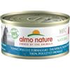 almo nature HFC Natural - Alimento Umido per Gatti Adulti. Tonno, Pollo e Formaggio (24 lattine da 70g)
