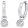amor Creoles Gioielli per orecchie da Donna in Argento 925, con zirconi sintetici, 2,6 cm, Argento, in confezione regalo