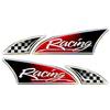 4R Quattroerre.it Quattroerre 14851 Sticker Adesivo 3D Logosport Racing Coppia dx sx