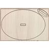 Base Ovale in legno con foro