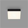 Briloner - Lampada da soffitto a LED senza cornice, plafoniera a LED, luce a LED per montaggio a superficie, temperatura di colore bianco caldo, 157x157x36 mm, nero