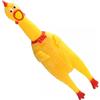 LATRAT Giocattolo per Cani Pollo urlante in Gomma Giallo Decompressione cigolante Piccolo Giocattolo, per Animali Domestici O Bambini