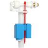 YOSSEE Galleggiante Cassetta WC, Valvola di Riempimento per Cassette Esterne Standard G 3/8, Ugello in Ottone, Filtro Incluso, 5 Anni di Garanzia