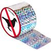 Huahuanghui Nastro Repellente Antiuccelli, 80m x 4.8cm Nastro Repellente Olografico Riflettente,Nastro Repellente per Spaventare Gli Uccelli,Dissuasore per Piccioni per Proteggere Balcone Orto Piante