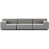 KARTELL divano a 3 posti PLASTICS DUO TECH FABRIC 264 cm - 6093+6095+6097-PG