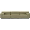 KARTELL divano a 3 posti PLASTICS DUO TECH FABRIC 264 cm - 6093+6095+6097-PV