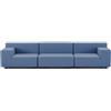 KARTELL divano a 3 posti PLASTICS DUO TECH FABRIC 264 cm - 6093+6095+6097-PP