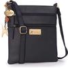 Catwalk Collection Handbags - Vera Pelle - Piccolo Borsa a Tracolla/Borse a Mano/Messenger/Borsetta Donna - Per iPhone - NNADINE - MARRONE