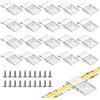 BTF-LIGHTING Clip trasparenti della luce di striscia,autoadesivo con il supporto di montaggio delle viti,20pcs LED forti clip di fissaggio e viti per 10MM larghezza IP30/65 2-4 PIN LED Strip Lights