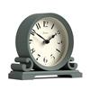 Jones Clocks® Saloon Orologio a camino | Piccolo design tradizionale a doppia scorritura | Verde | Stile classico contemporaneo per scrivania, tavolo, mensola o comodino