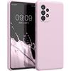 kwmobile Cover per Samsung Galaxy A52 / A52 5G / A52s 5G Custodia - Back Case per Smartphone in Silicone TPU - Protezione Gommata - malva pastello
