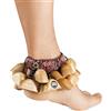 Meinl Percussion FR1NT - Sonagli da caviglia, colore: Legno naturale