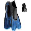 Cressi Agua Short Fins, Pinne Corte Leggere e Reattive per Nuoto/Snorkeling Unisex, Blu/Azzurro, 37/38