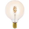 EGLO connect.z Smart Home lampadina Led E27, design vintage, G125, ZigBee, app e controllo vocale, dimmerabile, colore della luce regolabile, 360 lumen, 5 W, ambra