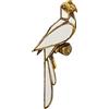 Kare Design Decorazione Da Parete Parrot Mirror, Oro/ A Specchio, Pappagallo, Riflessi Di Luce