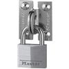 Master Lock 914060REURD Set Piastre di Bloccaggio ad Angolo Retto e Lucchetto a Chiave