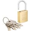 BURG-WÄCHTER Lucchetto con 4 Chiavi, Spessore Arco 5 mm, Corpo in Ottone Massiccio, Protezione Anti-taglio, Boccia 450 30 4 SB
