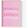 Tongue in Peach Stampa divertente con citazioni | Stampe per la casa | Empowered Women Empower Women | Feminist Wall Art Girl Power Office A4 A3 A5 * Cornice non inclusa* A3 - PBH101