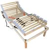 Baldiflex Emporio Rete Singola Elettrica Motorizzata Ergonomica Doghe Listelli di Faggio 80 x 190 cm Modello Aladino