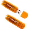 Intenso Rainbow Line 64 GB Pacco da 2 - Chiavetta USB-A 2.0, Arancione