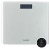 Salter 9037 SVGL3R - Bilancia da bagno digitale Silver Glitter, bilancia persona digitale, piattaforma in vetro temprato ultra sottile, ampio display LCD di facile lettura, max 180kg