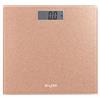 Salter 9037 RGGL3R - Bilancia da bagno digitale oro rosa effetto glitter, piattaforma in vetro temprato ultra sottile, ampio display LCD di facile lettura, peso immediato, max 180 kg/28 st/8 lb