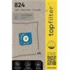 Top Filter TopFilter 64824, sacchetti per aspirapolvere Electrolux e Tornado, sacchetti per aspirapolvere, accessori per aspirapolvere, in polipropilene non tessuto, plastica, 30 x 26 cm x 0,1 cm, set di 4