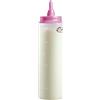 Bestron dispensatoreper impasto, dosatore per impasto da 700 ml, per crepes, poffertjes, pancake, waffle, muffin o ciambelle, colore: Rosa