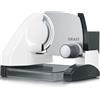 GRAEF. GRAEF Affettatrice S50001 bianca, lama inox Ø170 mm, cassetta, MiniSlice, spessore regolabile, comando centrale, taglio veloce, silenziosa, design rialzato, ideale cucina professionale