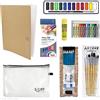 Artway - Set essenziale per arte -S-Tuff Bag, matite, pennelli, pastelli, pittura, ecc. - 10 pezzi