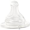 Chicco Tettarella Compatibile con Biberon Perfect 5, Benessere e Original Touch, 2+ Mesi, Anticolica,Tettarella Flusso Medio, per i Primi Mesi dei Bambini, in Silicone Soft Sense,Trasparente, 2 Pezzi