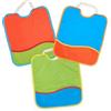 Ti TIN Confezione Da 3 Bavaglini Impermeabili 67% Poliuretano Traspirante, 33% Poliestere | con Chiusura in Gomma e Tasca Per Bambini Oltre I 12 Mesi, 28x32 cm