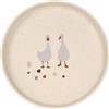 LÄSSIG Piatto per bambini senza melamina, senza BPA, lavabile in lavastoviglie e nel microonde/Plate PP/Cellulose Tiny Farmer Goose