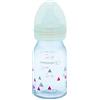 BEBE CONFORT Bébé Confort Biberon in Vetro Collo Standard, Tettarella in Silicone Flusso Lento, 110 ml