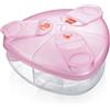 MAM Milk Box Contenitore Latte in Polvere, Porta Latte in Polvere con Scomparti da 40 g, Accessorio per Latte Artificiale e Integratori, Rosa