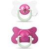 Suavinex Succhietto Night&Day in Silicone, da 18 Mesi, Coniglio Rosa - 2 Pezzi, Coniglio Rosa - 140 g
