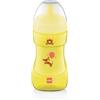 MAM Sports Cup Tazza bambini 330 ml, Biberon acqua e latte per neonati 12+ mesi da viaggio ideale fuori casa, Borraccia neonato ricurva con beccuccio anti-goccia e valvola per flusso libero, Neutro
